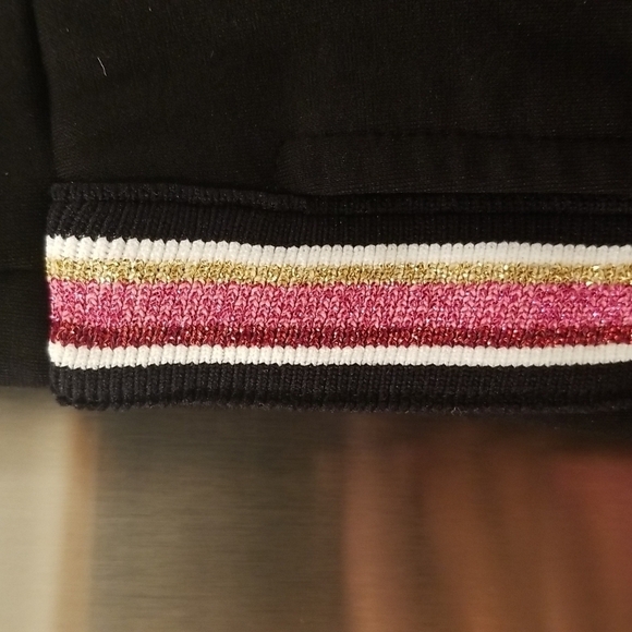 💕TRINA TURK💕 Bop 2 Pant ~ Black with Glitter Rainbow Tuxedo Stripe XXL NWT - Picture 10 of 14